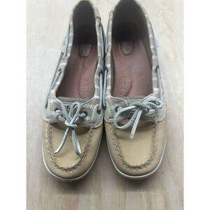 Sperry Top-Sider Women's Boat Shoes Leather Loafers Deck Shoes Tan 8M